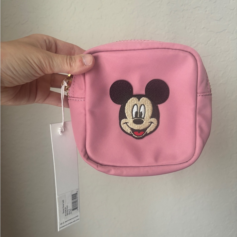 Stoney Clover Lane Mauve Mickey Mouse Mini Pouch